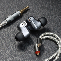 Letshuoer S12 | 14.8mm Planar magnetyczny sterownik IEM Hi-Fi słuchawki z posrebrzanymi monokrystalicznymi kabel miedziany 3.5mm słuchawki 2
